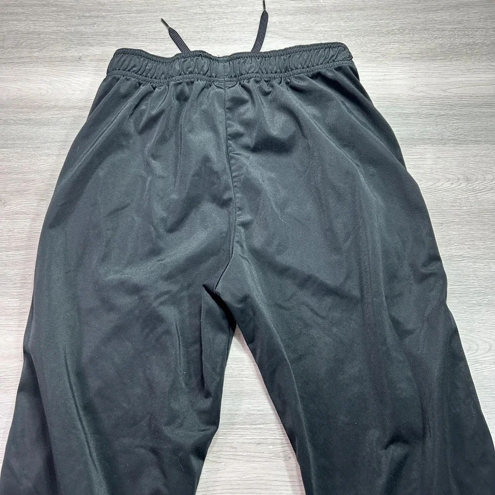 Adidas Track Pants Mens Medium Black Woven Elastic Waist Athletic Gym DV2470‎